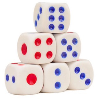 枕頭山 骰子遊戲 A-1，兒童益智玩具，安全無毒材質，家庭聚會必備, 1.3cm(5入), 1套