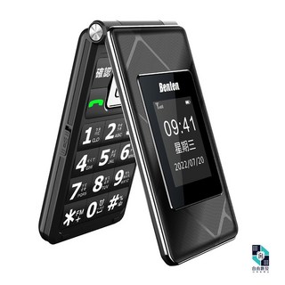 Benten 奔騰 F72 4G摺疊老人機 (支援VoLTE/附座充/語音王), 黑色