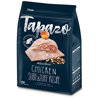 Tapazo 貓糧 添加凍乾 符合標準 營養全面, 海魚 + 雞肉, 2.27kg, 1袋