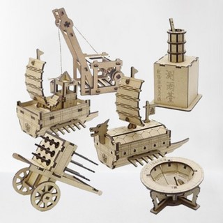 한국 조선역사 발명품 조립 6종세트 입체 나무 피규어, 1개