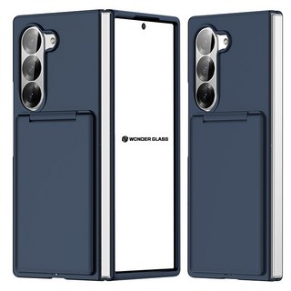 원더글라스 갤럭시 Z폴드5 / Z폴드6 / Z폴드7 호환 카드 수납 스탠드 하이브리드 스키니 하드 핸드폰 케이스