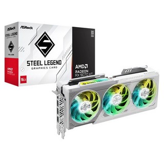 ASRock 華擎 Steel Legend Radeon顯示卡 16GB 白色, RX9070XTSL