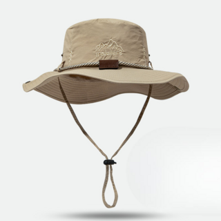 아카츠키 남자 등산모자 자외선차단 챙모자, 샌드 베이지