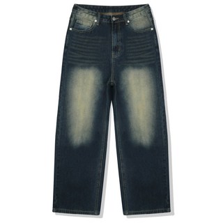 [쿠마르] (기모추가) 데일리 우먼 벌룬 와이드 워싱 데님 팬츠 4 Color [ULZD_0015]