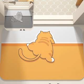 2개입 세트 빨아쓰는 규조토 발매트 욕실 주방 미끄럼방지 발매트, A