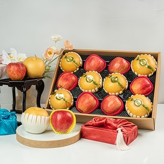 명절 과일선물세트 사과 배 혼합 선물세트, 1개, 사과 배 6+6 선물세트(고급형)