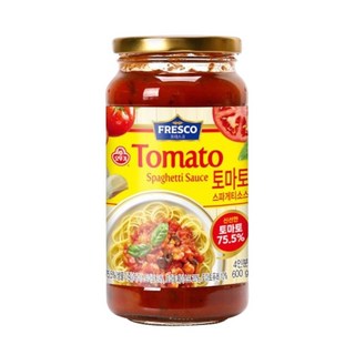 오뚜기 프레스코 토마토 파스타소스 600g X 3개/가정/스파게티/엄마표/요리/간식/피자/베이스/간단/조리, 3개