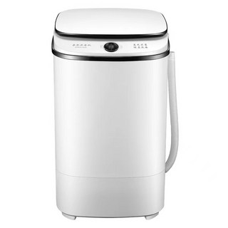 藍光抑菌迷你洗衣機，十分鐘快洗，洗衣脫水一體，節能環保, 白色, 1個