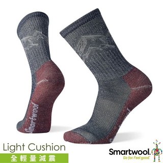 美國 SmartWool 男 美麗諾羊毛 全輕量減震徒步印花中長襪 休閒運動排汗小腿襪