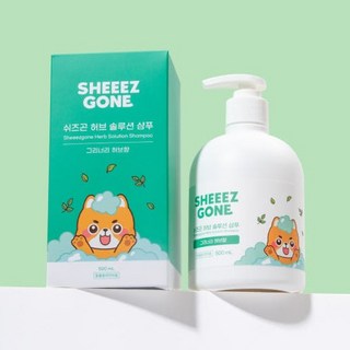 쉬즈곤 허브 솔루션샴푸 허브향 애견 강아지 진정 케어, 500ml, 10개