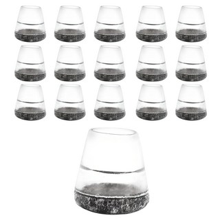 까사재클린 미끄럼 방지 투명 의자 발 커버, 그레이, 16개