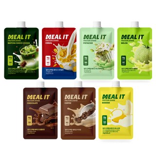 밀잇 단백질 쉐이크 파우치 스타터팩 7종 7가지 맛, 7개, 40g