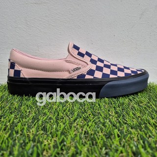 반스 클래식 슬립온 체커보드 미드나잇 블루 체리 핑크 VN000EACGLE