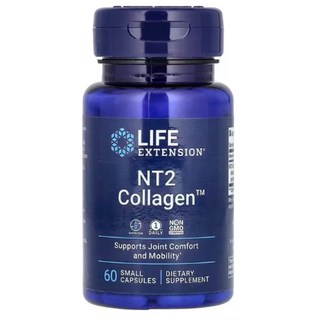 Life Extension NT2 Collagen UCII 軟骨素濃縮膠原蛋白 60顆小膠囊, 1個