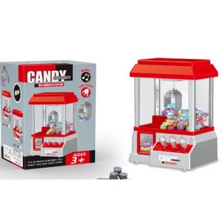 兒童夾娃娃機玩具 糖果娃娃機 生日禮物 聖誕禮物, 1個, 娃娃機+24枚遊戲幣(彩盒)