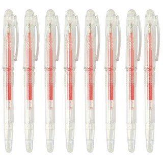 아이롱펜 열펜 다리미펜 열에지워지는펜, 레드, 8개