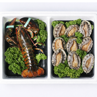 미자네농수산 랍스터 완도 전복 선물세트, 1개, 랍스터600G(1미) + 전복1Kg(12미)