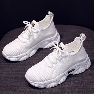 2026新款春夏網面女鞋，軟底透氣防滑跑步運動休閒小白鞋