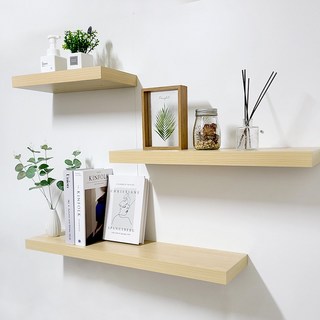 미니멀로직 무지주 벽선반 벽걸이 무지주선반, 화이트