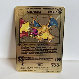 寶可夢金屬卡牌 精選組 (含 阿爾宙斯 帝牙盧卡 帕路奇犽 朱紫ex VSTAR), 初代噴火龍, 1個