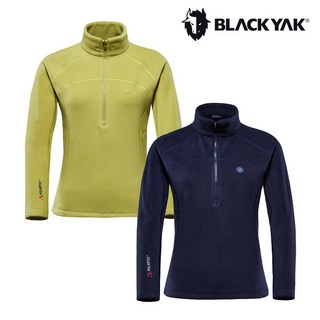 블랙야크 여성용 M라이티폴라텍집업티2 체온유지에 효과적인 베이직 긴팔 집업티셔츠 1BYTSF3505 YWA747 IBN467