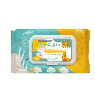 Finetech 釩泰 99.9%RO純水柔濕巾 嬰幼兒適用, 80張, 5個