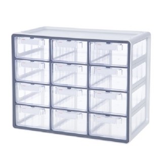 시스맥스 UP 시스템 멀티박스 12단 레고정리함, 그레이, 1개