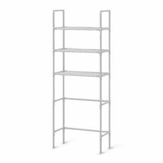 馬桶置物架 免釘置物 多層收納 浴室空間利用, 白色, 1個