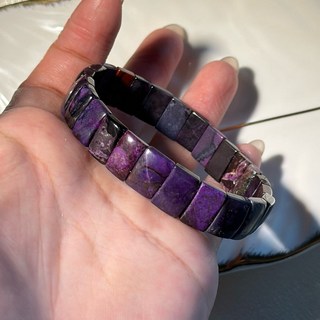 D244 高品質舒俱萊手排 11mm 皇家紫 水晶手鍊 可開證書