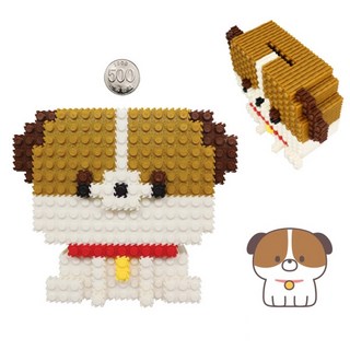 툭툭블럭 12띠 12간지 동물 저금통 만들기 세트 도안 포함 디폼 미니 블럭, 1개