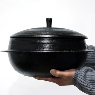 무쇠주물마을 옛날 전통 미니 무쇠 가마솥 12~28cm 가정용, 길들인 솥, 28cm