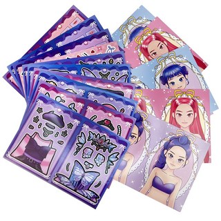 케이팝데몬헌터스 메이크업 옷입히기 세트 16장 케데헌 굿즈 캐릭터 드레스업 놀이 종이인형, 1세트, S018