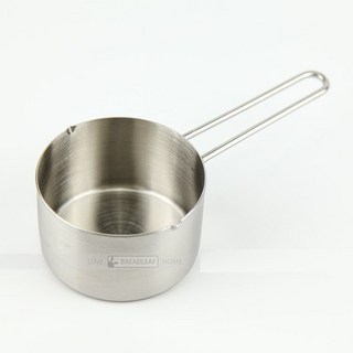 Breadleaf 316不鏽鋼量杯 奶油加熱量杯 加熱牛奶 帶刻度不鏽鋼量杯, 1個, 正常品