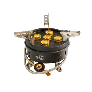 烈焰五星爐 【露營中毒本鋪】 瓦斯爐 卡式爐 登山爐 戶外爐 爆焰爐 單口爐 蜘蛛爐 野炊 爐具 露營 野營 KUSA, 黑色, 1個