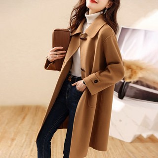 스타일아유 여성 겨울 오피스룩 데일리 울 양모 롱 트렌치 코트