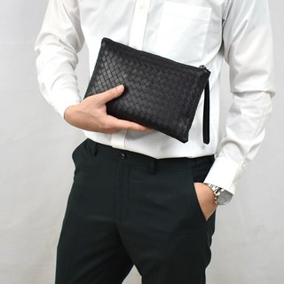 NWD32 真皮編織手拿包