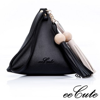 eeCute都會名伶立體手拿包(時尚黑) 寬口設計拿取方便