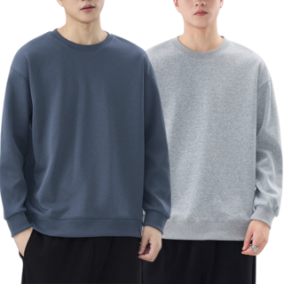 1+1 남자 면 맨투맨 데일리 빅사이즈 남여공용 긴팔티 티셔츠