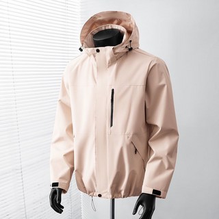 情侶款戶外單層沖鋒衣風衣外套夾克登山服