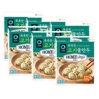 청정원 호밍스 촉촉한 고기 물만두, 6개, 350g