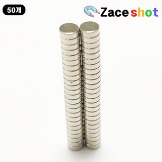 ND 지름 3mm x 두께 1mm 네오디움 원형자석 [제이스샷], 50개