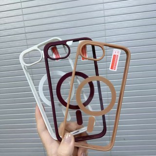 硅膠磁吸簡約iphone16馬卡龍手機殼果粉17透明亞克力15防摔保護套