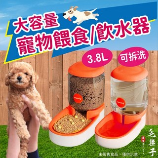 毛樂子寵物 免插電自動大容量寵物飼料桶︱飲水器 貓餵食器 狗餵食器 自動餵食 不用電 大容量 飲水器, 灰色,飲水器, 1個