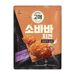 고메 소바바치킨 4봉(순살2+윙1+봉1), 375g, 4개