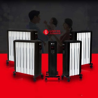 롯데 냄새없는 전자식 라디에이터 전기히터 (4평/6핀) LOR-E06T /리모컨포함, (5평/8핀) LOR-E08T