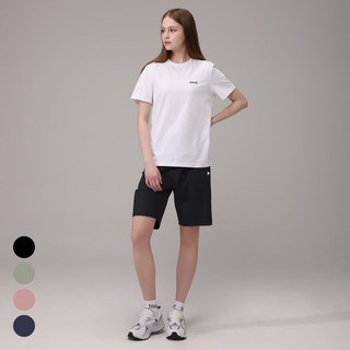 에버라스트 여성 여름 5부 반바지 스트라이프 팬츠