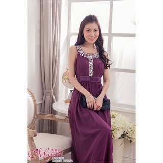 瑪嘉妮Majani 甜美氣質大尺碼小禮服晚禮服晚宴服新娘服 L 3XL, 寶藍色/XXL, 1個