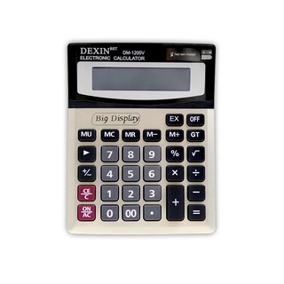 굿이스 빅버튼 와이드 LCD 전자계산기, 1개, 혼합색