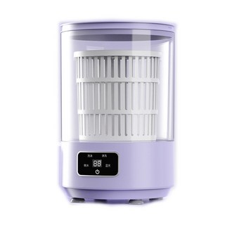 迷你洗衣機 4L家用大容量 內衣褲襪輕薄衣物便攜清洗, 紫色, A12