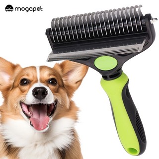 모가펫 반려동물 엉킨털제거 브러쉬 MOP-, 1개, 올리브  그린 M 9cm